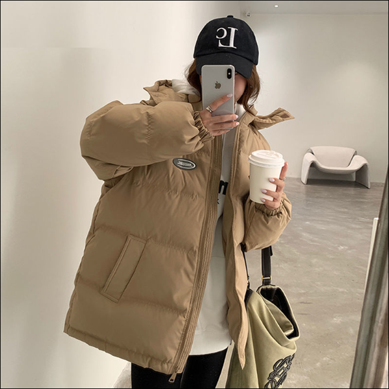 棉服女2023年新款同款女短款羽绒棉衣学生韩版宽松加厚棉袄外套