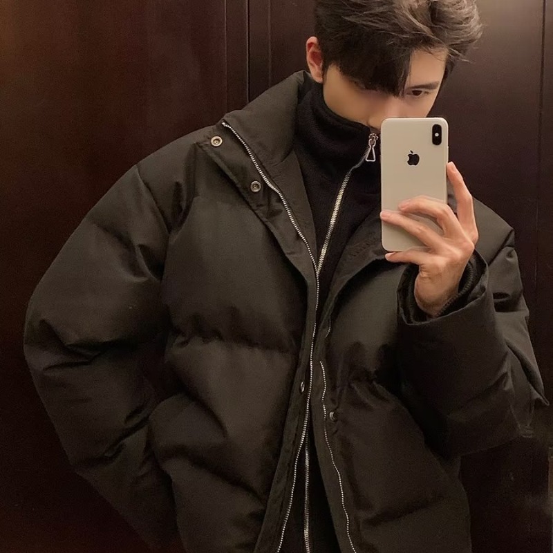 假两件棉服男款冬季加厚ins潮牌棉衣男生冬天百搭