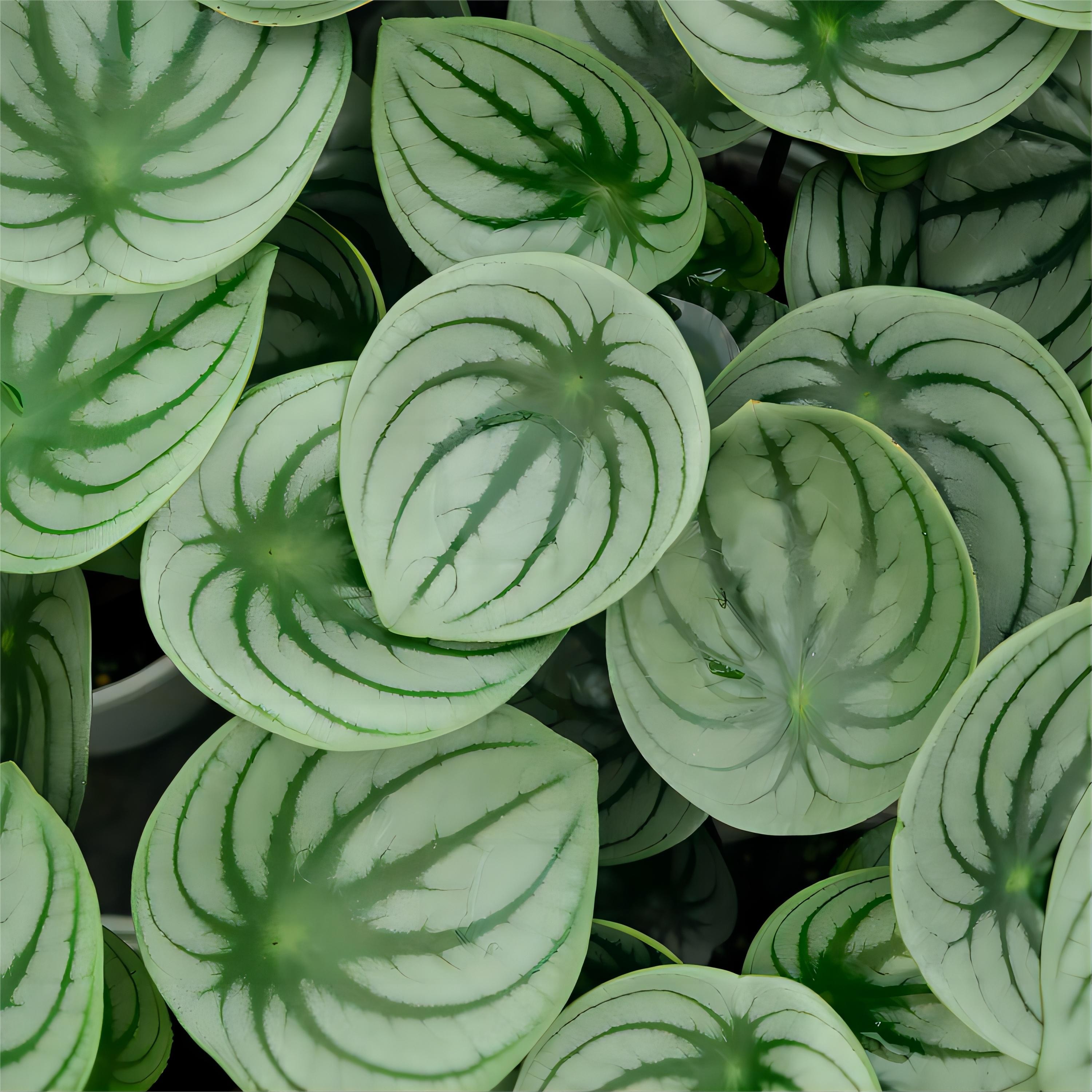 麒麟瓜椒草西瓜皮椒草下单网红热植自然养护正常发芽生长绿色清新