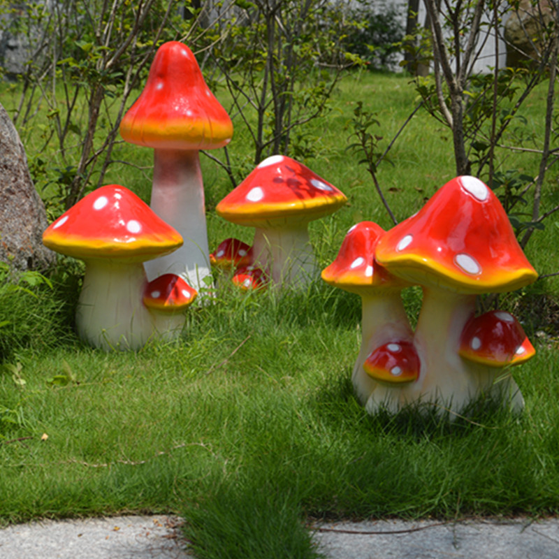 仿真特色蘑菇植物摆件造景观婚庆活动庭院装饰品雕塑包邮