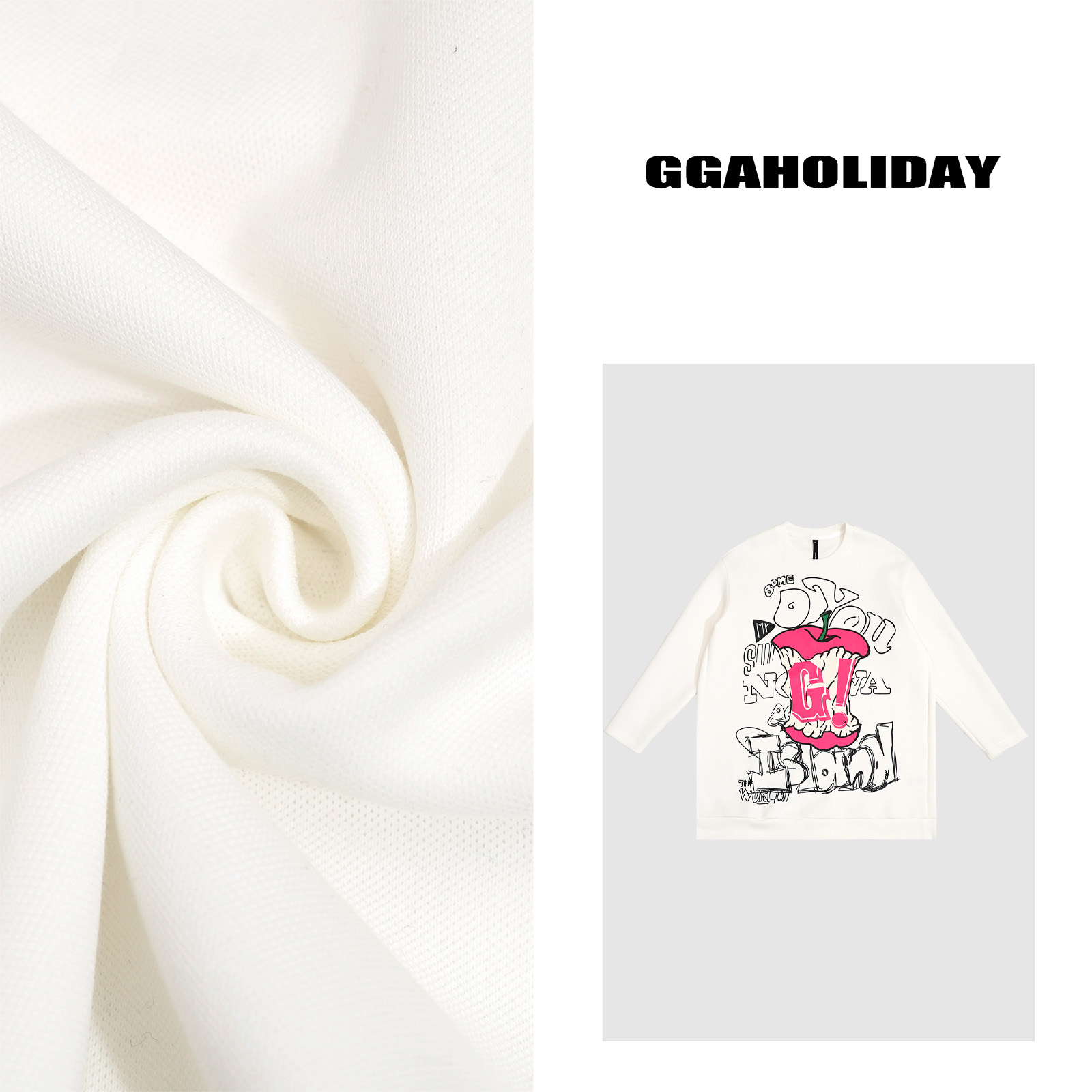 GG潮牌时尚”玩圣派对“休闲百搭复古韩版宽松显瘦卫衣-144150