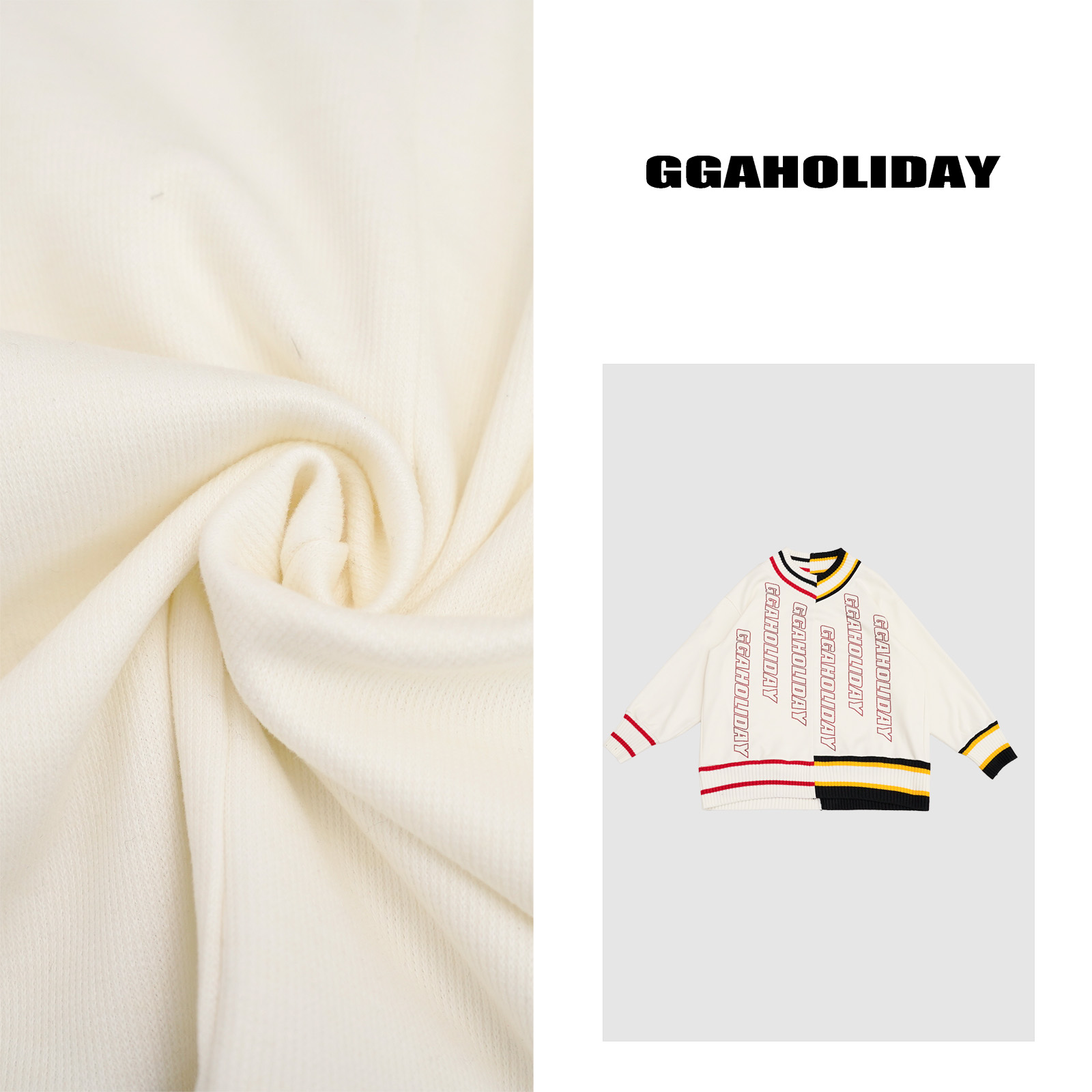 25新款轻奢高级感拼色“字母烫钻”美式街头复古时尚休闲卫衣151018