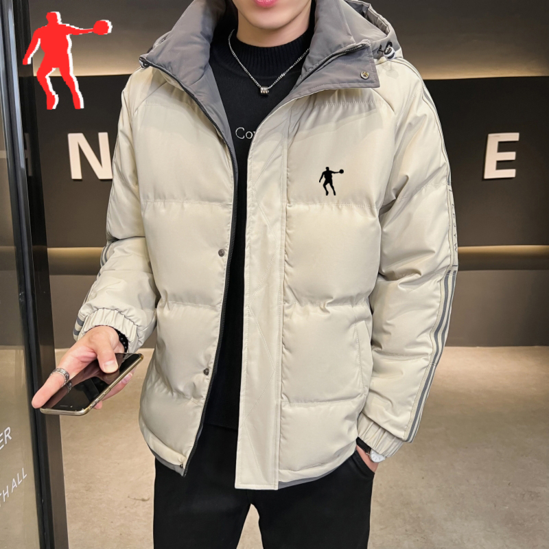 中国乔丹专卖男士棉衣休闲运动保暖棉袄外套男韩版百搭秋冬季棉服