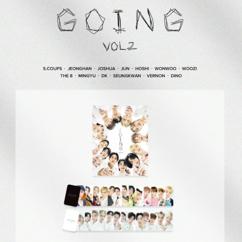 【明天娱乐】SEVENTEEN Going 2.0杂志 国内现货 Going小卡