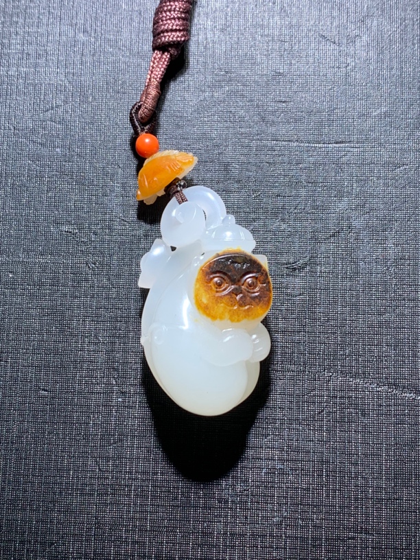 黄皮招财猫俏色小猫钓鱼12克