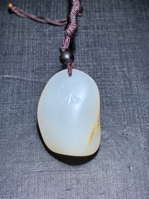 顾红银杏叶吊坠12克