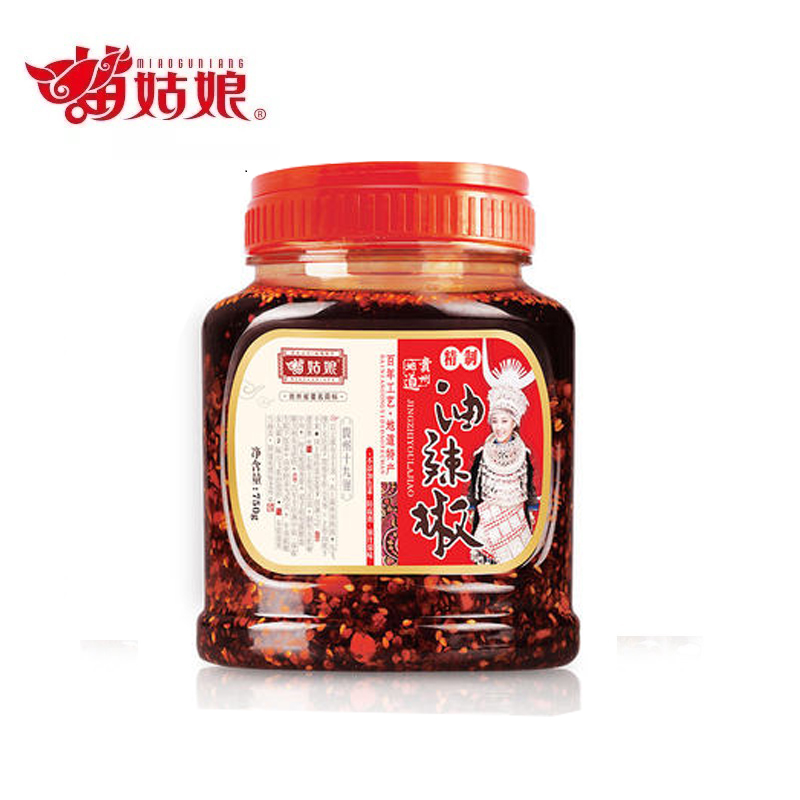 【精制油辣椒750g】苗姑娘贵州特产南航同款贵州脆辣椒下饭拌面酱