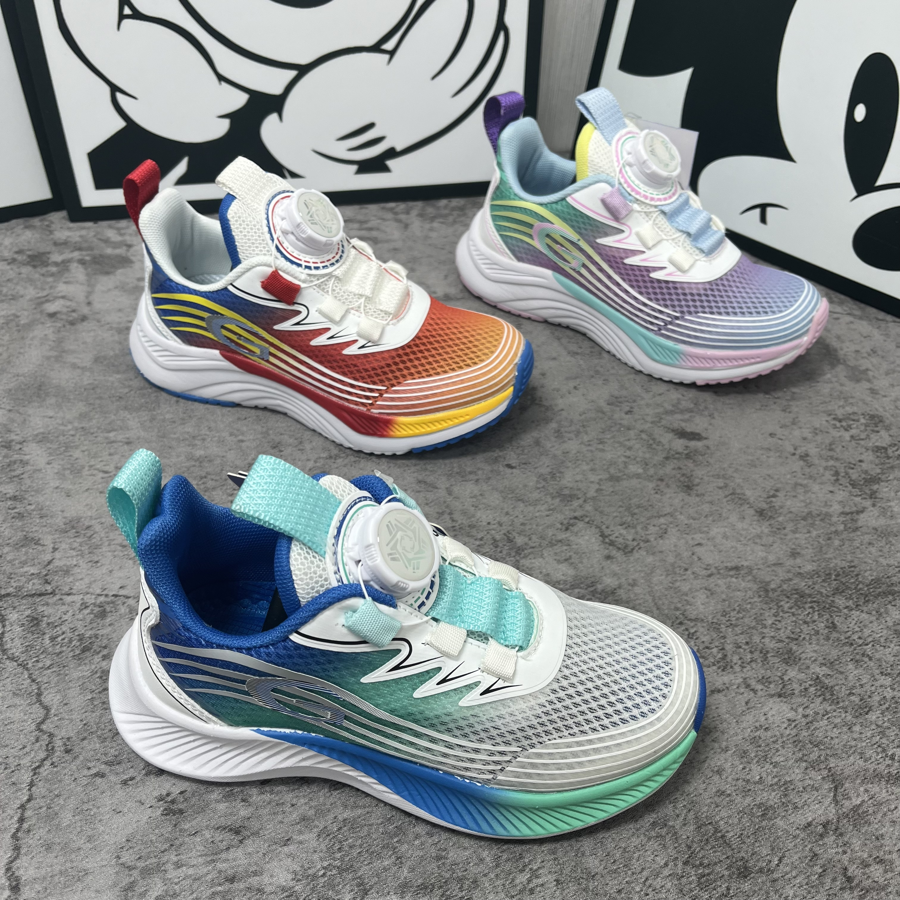 【30-37码】春夏透气网面轻便中大童休闲运动轻跑童鞋66803