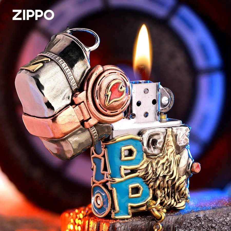 ZIPPO/之宝【嘻哈大圣】夜光版 赛博朋克 礼盒装防风打火机DYX1H1F1
