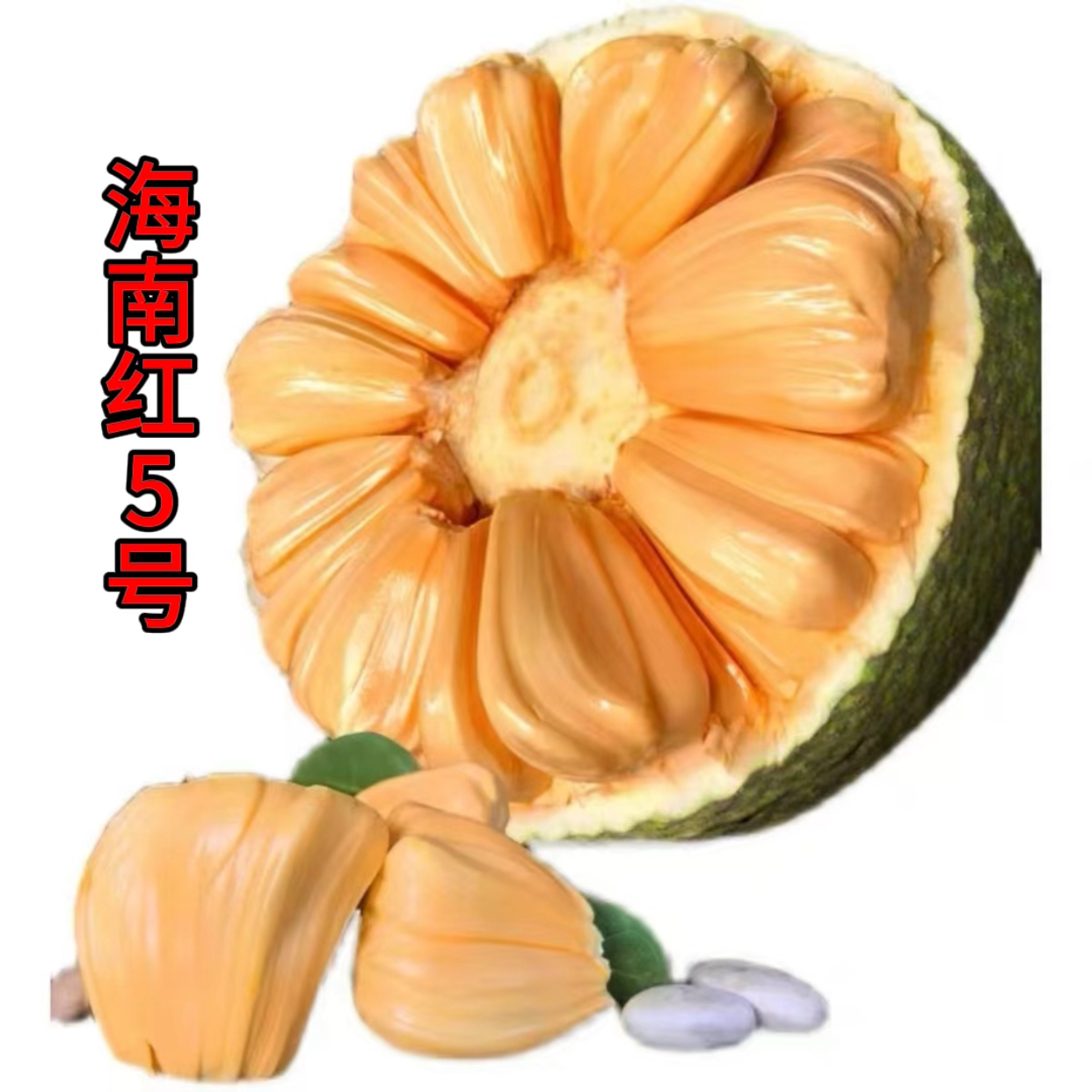 海南老树菠萝蜜红肉5号糯甜淡橘红新鲜整个产地生态果园种植