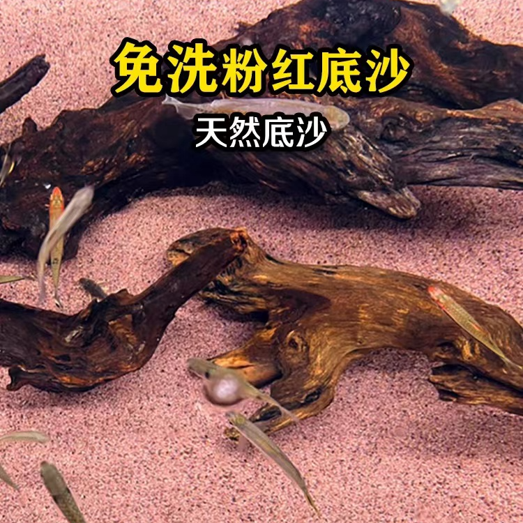 鱼缸底砂彩虹石雨林沙南美缸底免洗精品红沙原生溪流石雷龙造景砂