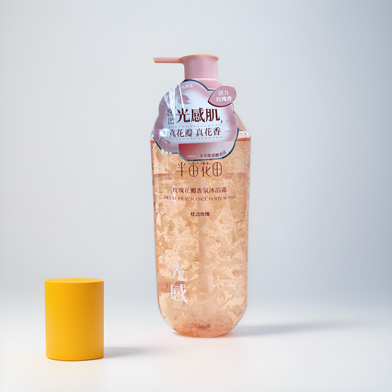 半亩花田玫瑰花瓣香氛沐浴露（枕边玫瑰）净爽不紧绷绵密泡沫750g