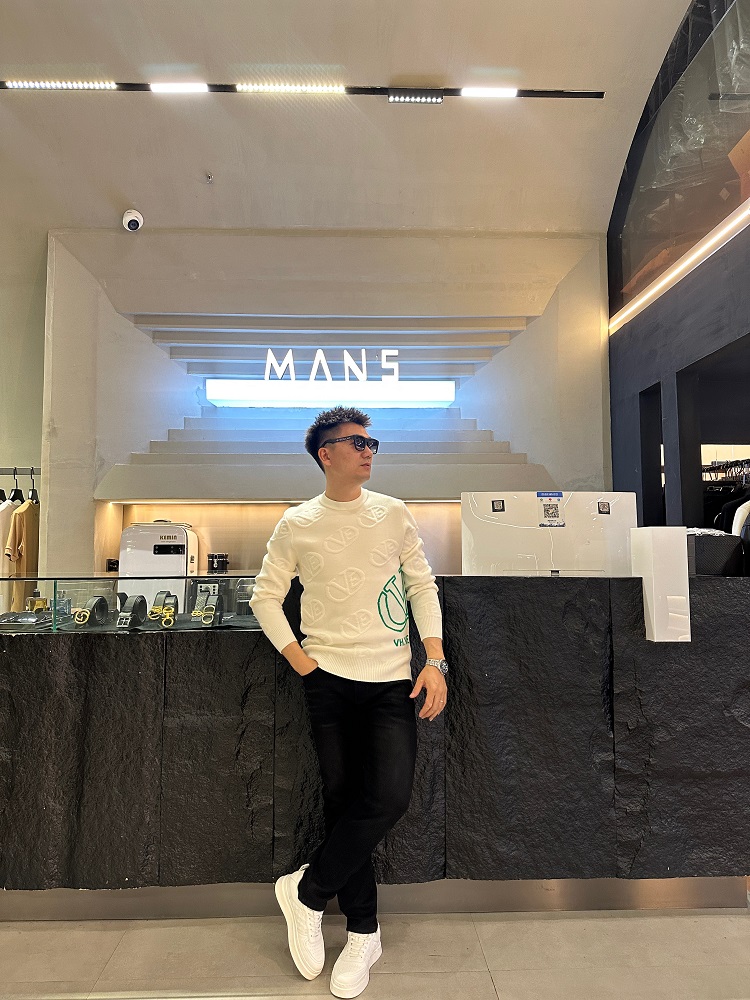 MANS名店-2023冬季新品休闲时尚印花男士羊毛衫-YN-20535