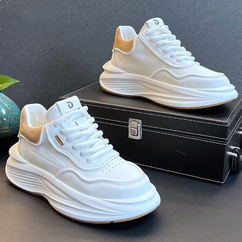 【小杨精品推荐】2023秋冬新款厚底老爹鞋男潮流超轻百搭休闲运动男