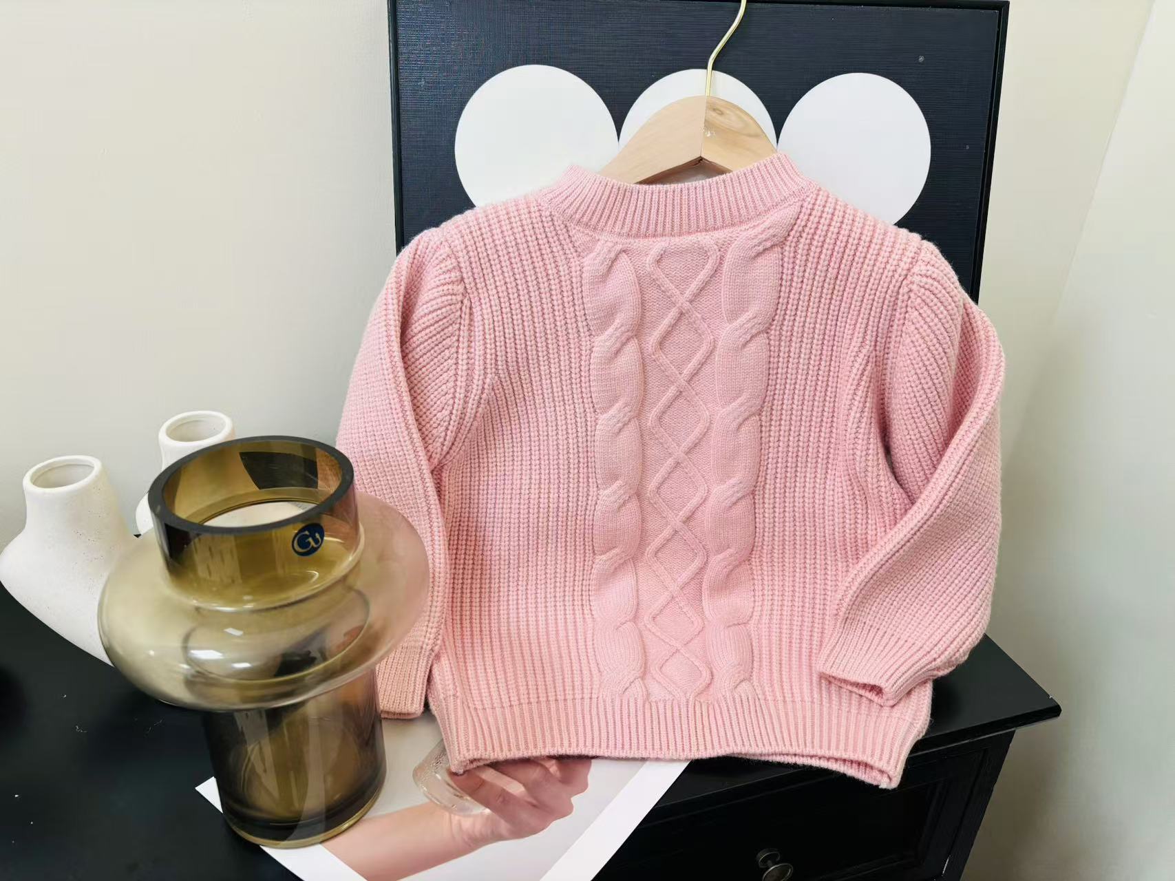 【现货】2025秋季新款韩版女童纯色毛衣百搭洋气1024-6