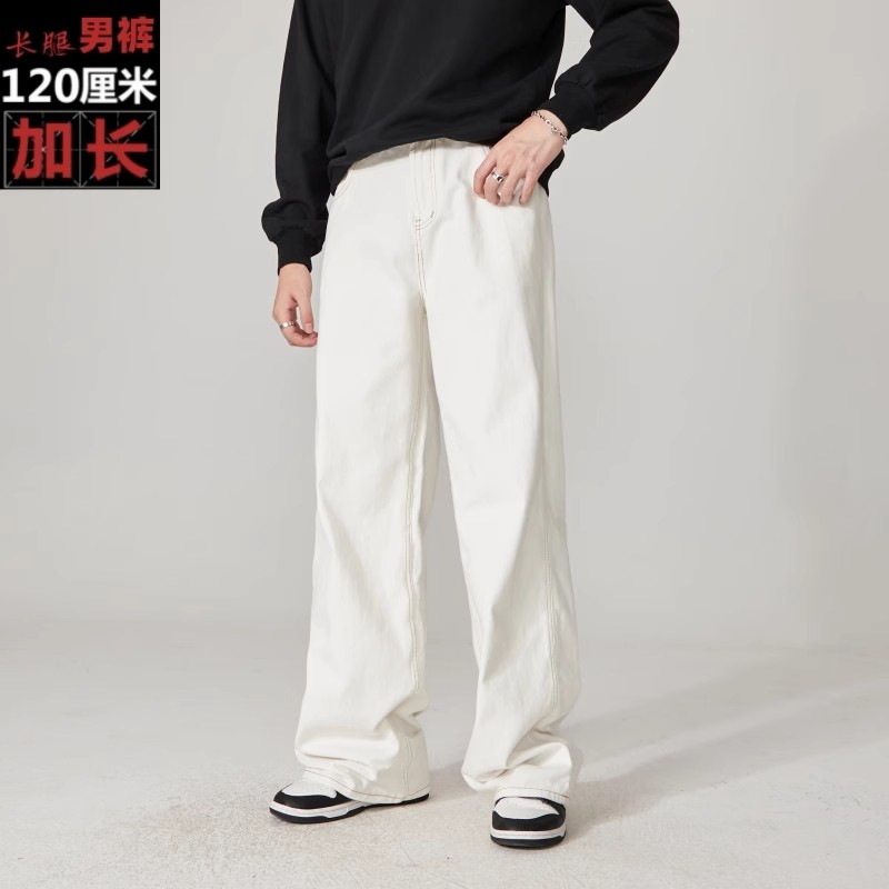 090高个子加长190vibe风男裤ins潮痞帅直筒休闲长裤2024春季新款