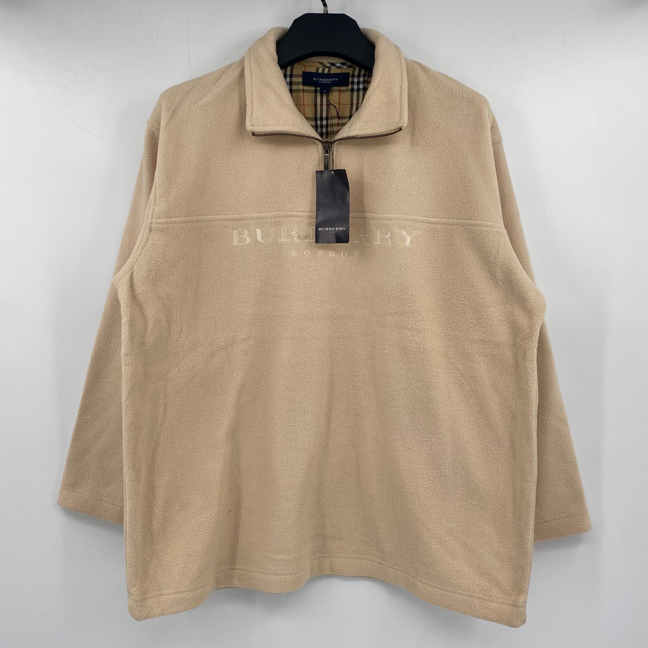 99新 BURBERRY/博柏利 半拉链卫衣 叶子520
