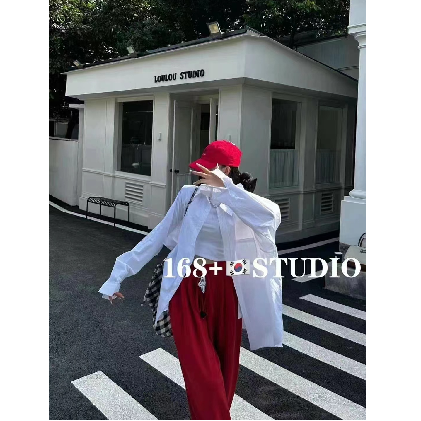 静子家 【A1-A8】冬季纯色纯棉休闲百搭简约小众复古长袖