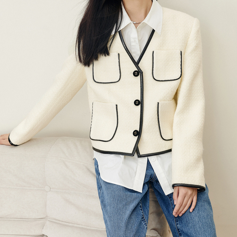 芹禾2025春季新款上衣女外套小香风气质时尚休闲短款秋冬百搭