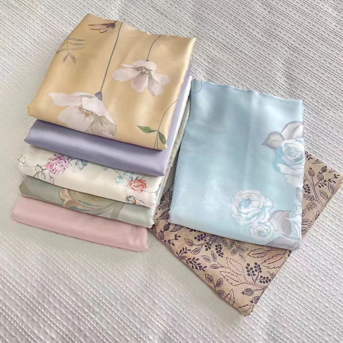 T拼接15-25厘米布条拼接被套天丝水洗棉（主播介绍为准）被罩