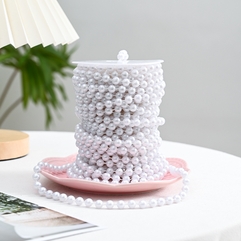 【喜花艺】珍珠链卷筒 15M/25M/60M 花束珍珠链资材