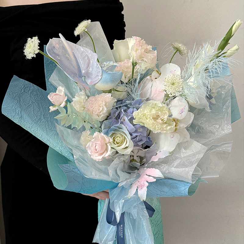 【喜花艺】彩虹糖 40*58CM/5张/包 花束包装纸