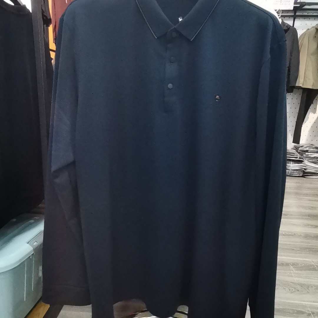 中青商务男装男士长袖加肥T恤