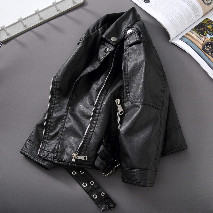 男童皮衣外套春秋款2023新款儿童春款帅气潮时髦衣服机车夹克上衣