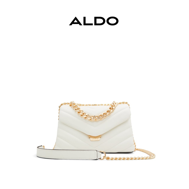 ALDO都市大气质感百搭绗缝链条女斜挎包AHCS24A46