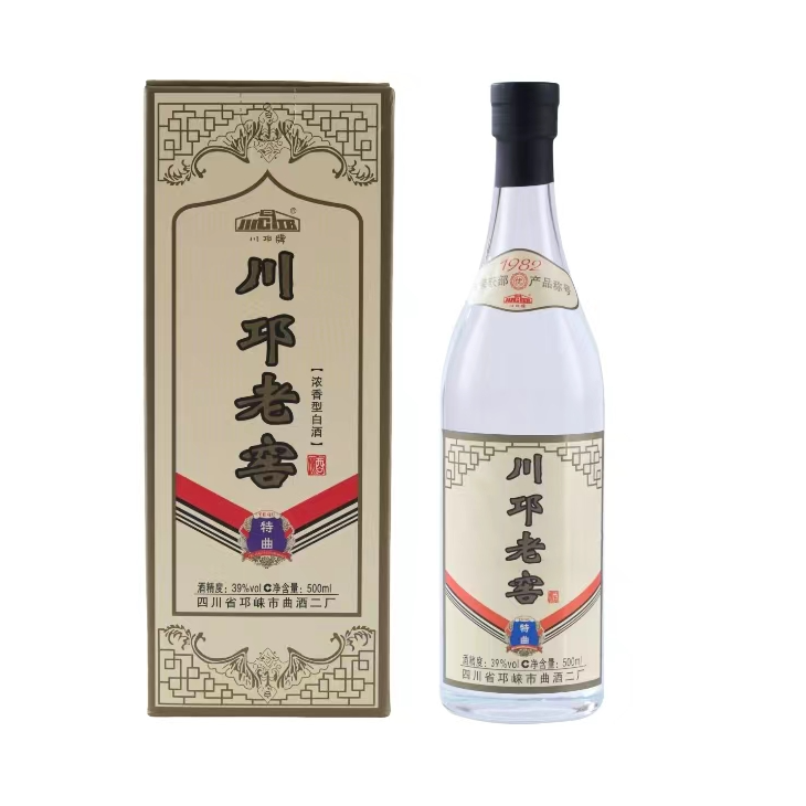CQ/川邛 川邛牌老窖特曲39度固态纯粮酒大曲浓香型白酒39度500ml