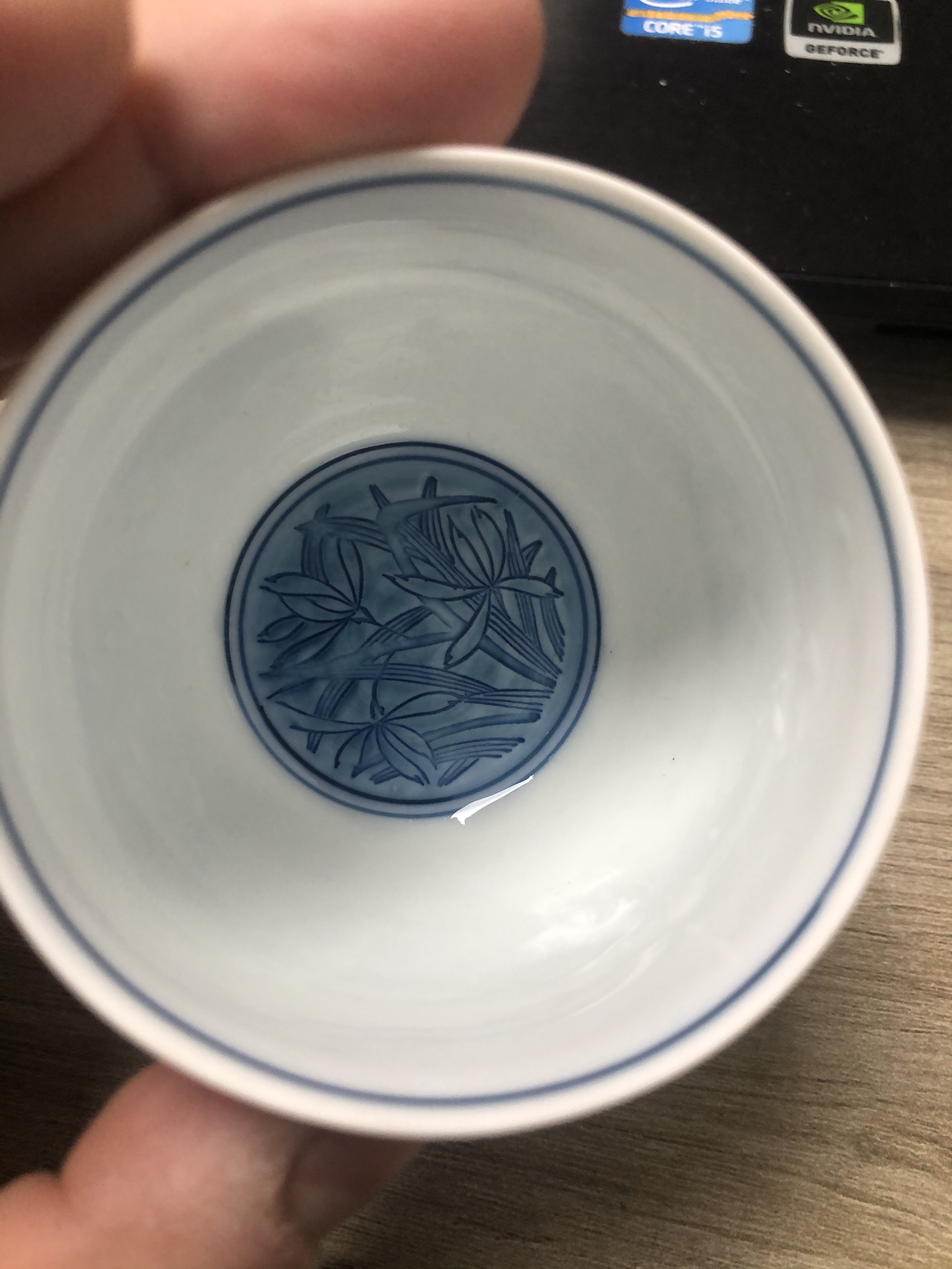 腰线白瓷内绘杯子20