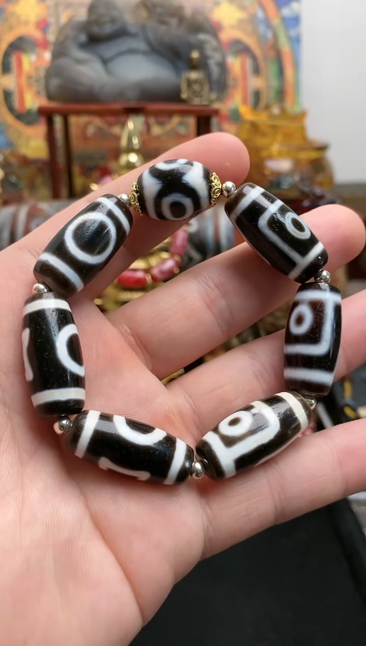 【闪购商品】玛瑙/玉髓手串未镶嵌三合手串
