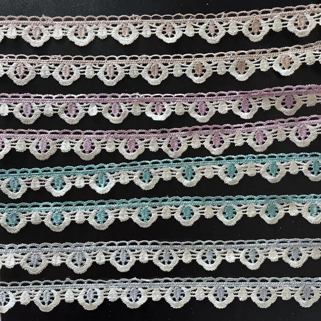 奥薇花边沙发垫窗帘布料枕头专用蕾丝软装窗帘花边