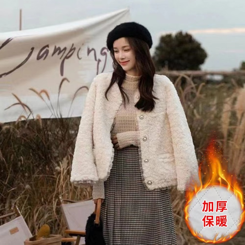 苏陌清好品质机底压棉小香风外套女宽松百搭洋气短款上衣