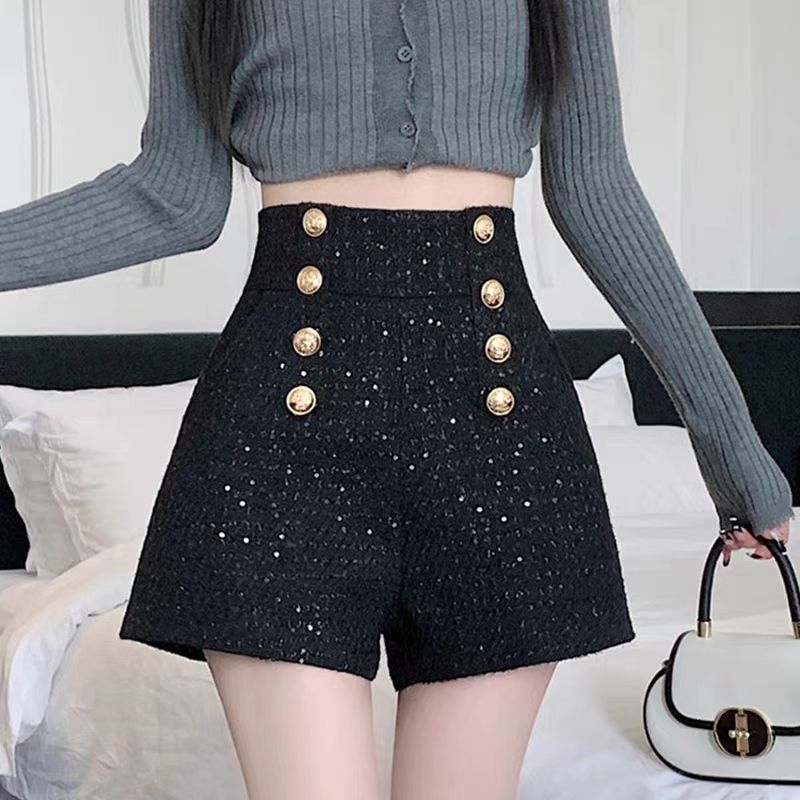 清 小香风亮片阔腿裤女秋冬今年流行爆款高腰显瘦a字外穿休闲靴裤