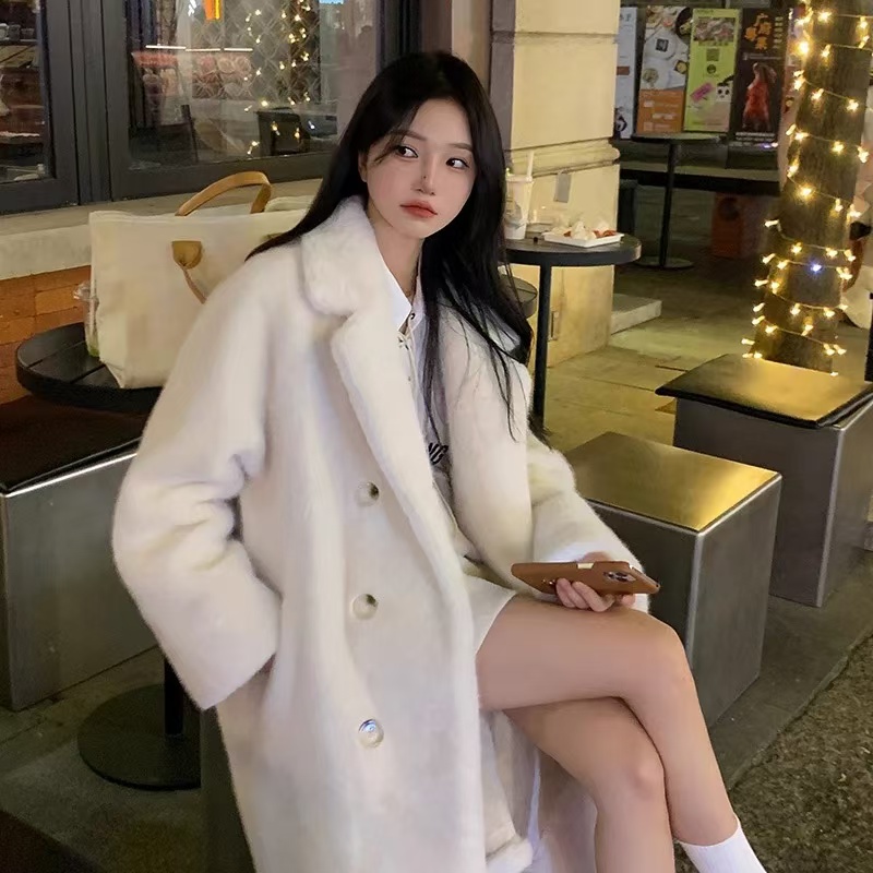 人造皮草 皮草外套女款爆款2025新款高级洋气毛毛外套轻奢大衣