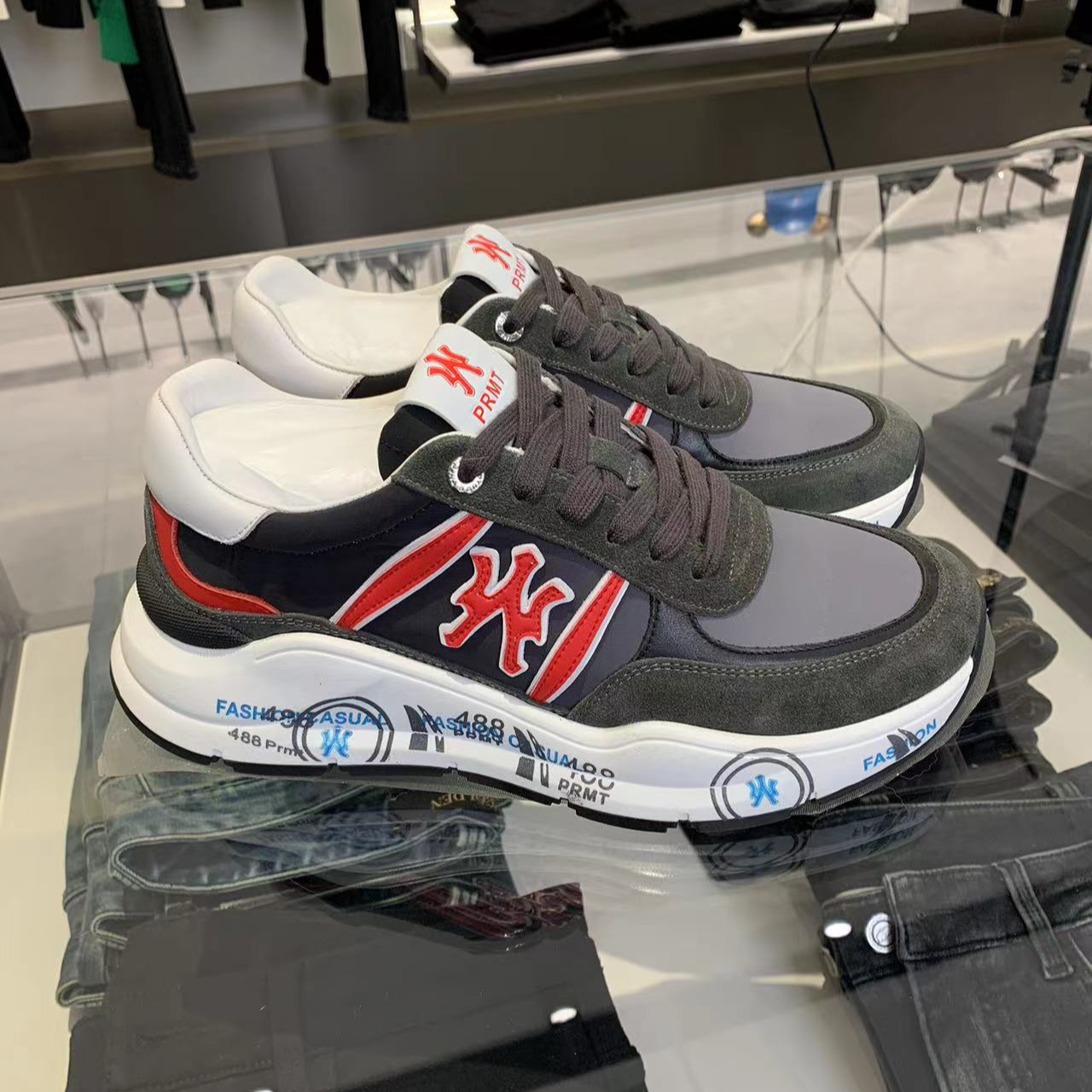 2023新款男鞋运动时尚男款百搭夏季黑色潮流潮鞋经典男士鞋男子