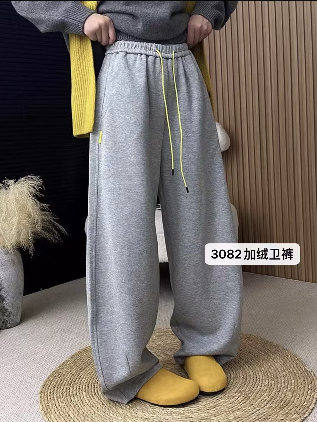 新款加绒弯刀裤裤 休闲又百搭