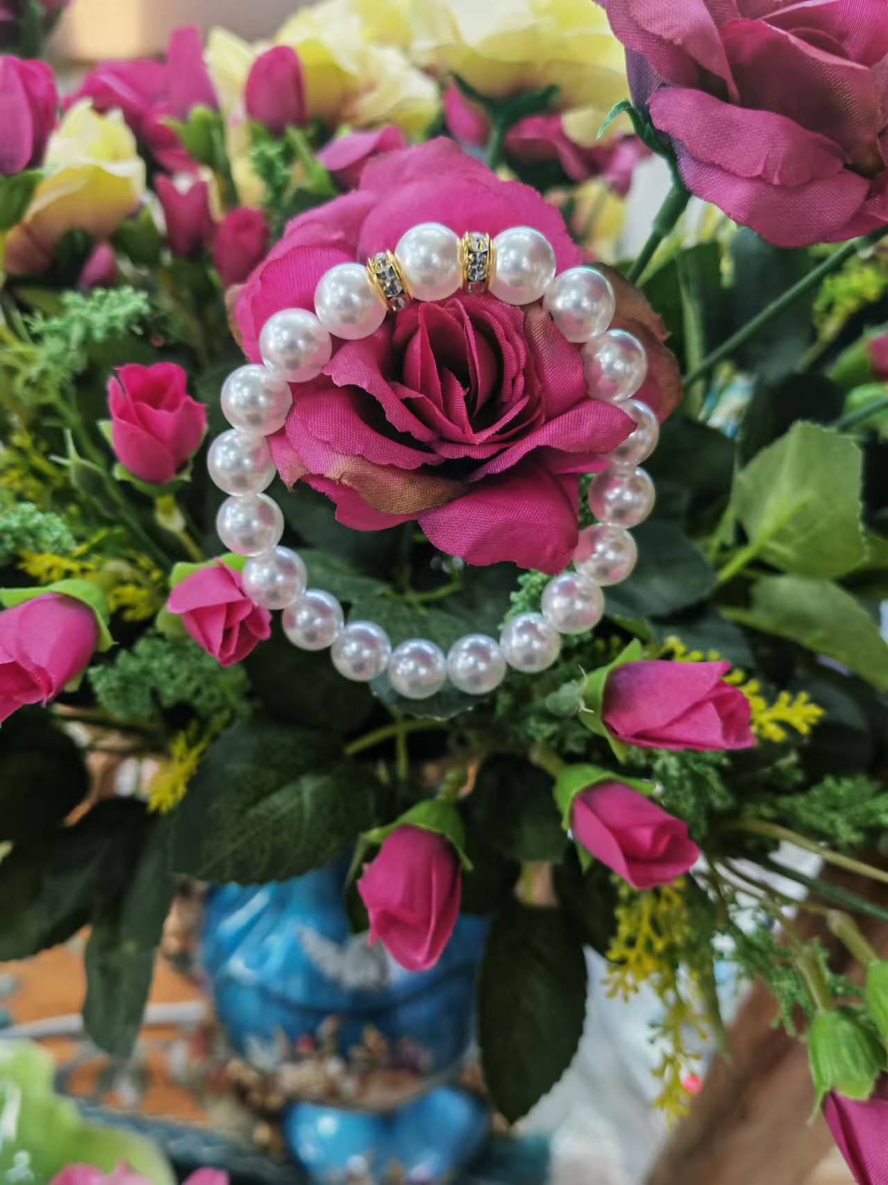 【聪聪珠宝】20374-高端贵气尊贵澳白珍珠手串-10mm