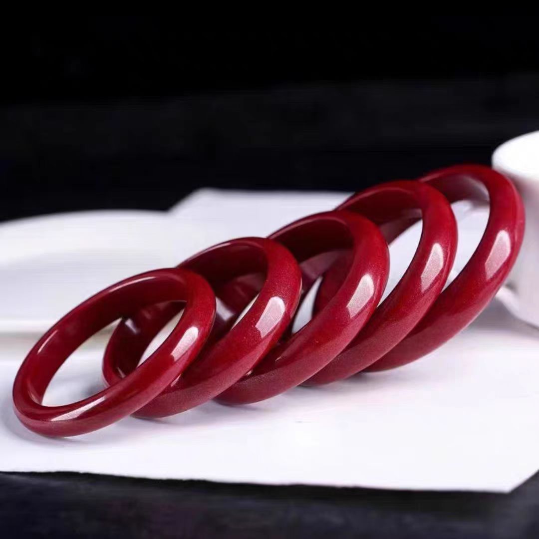 天然辰砂天然辰砂【聪聪珠宝】20526-稀有老矿帝王紫砂手镯