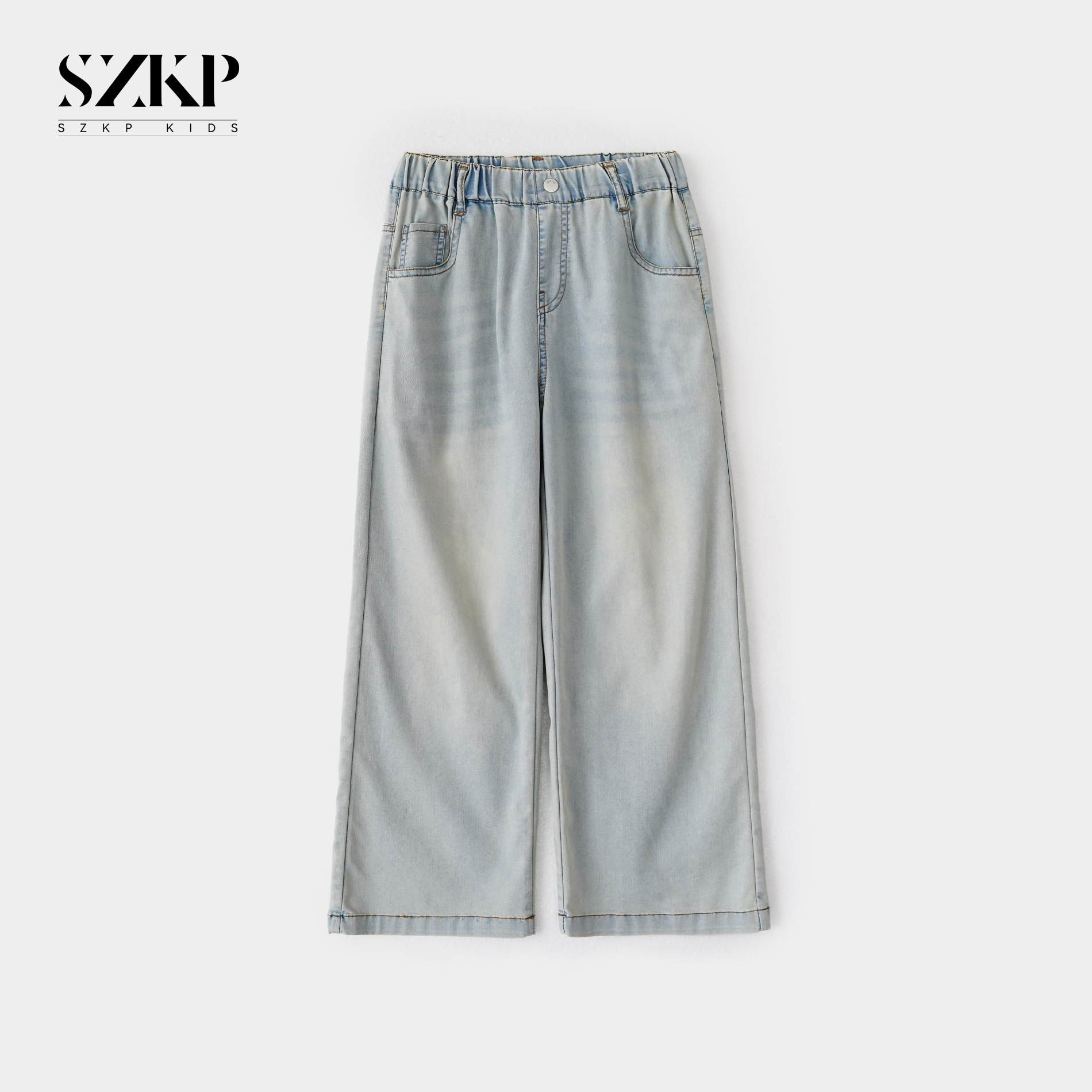 SZKP童装6-15岁女韩版宽松百搭牛仔裤JMKX441075