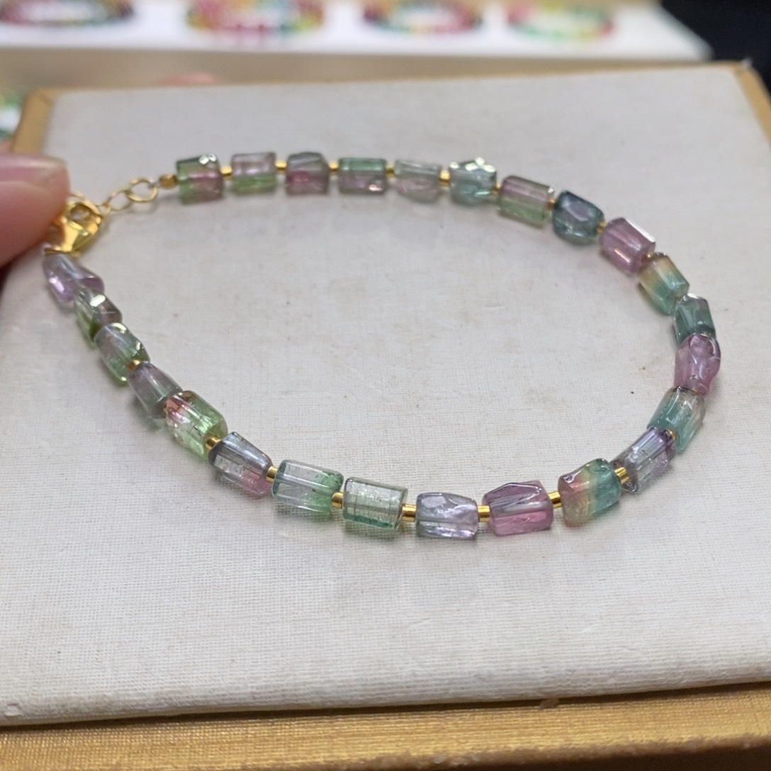 【闪购商品】碧玺手串未镶嵌两天看货期