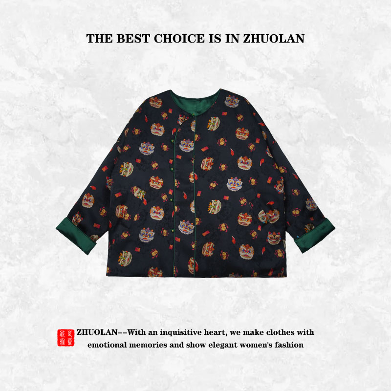 3583新中式国风上衣外套长袖时尚休闲复古（133）