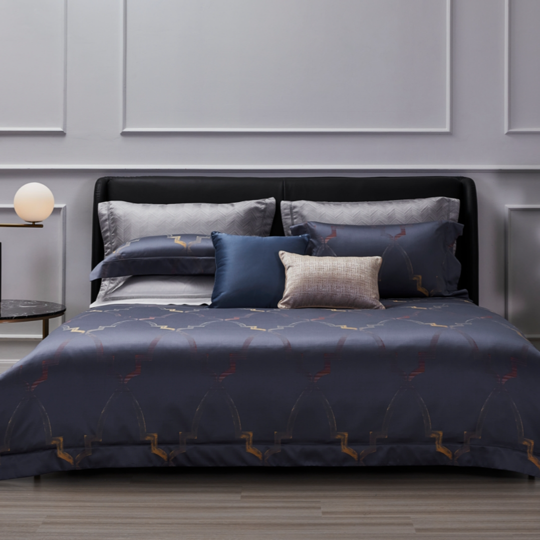 【恐龙】恐龙 高支色织大提花 提花四件套 床品套件 伯恩1935