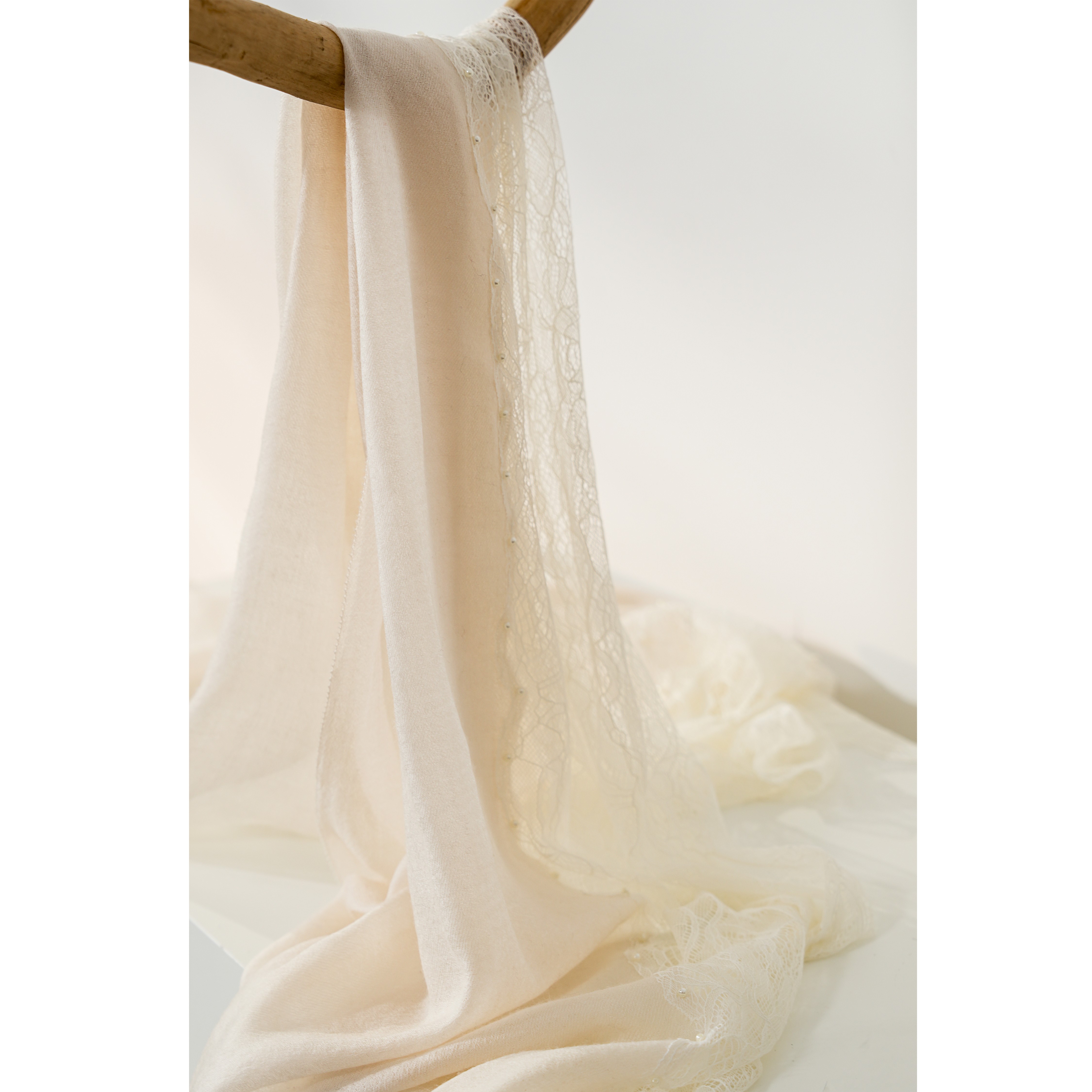 西子/【简雅】羊绒素色斜纹蕾丝百搭时尚长丝巾围巾/WJCB001