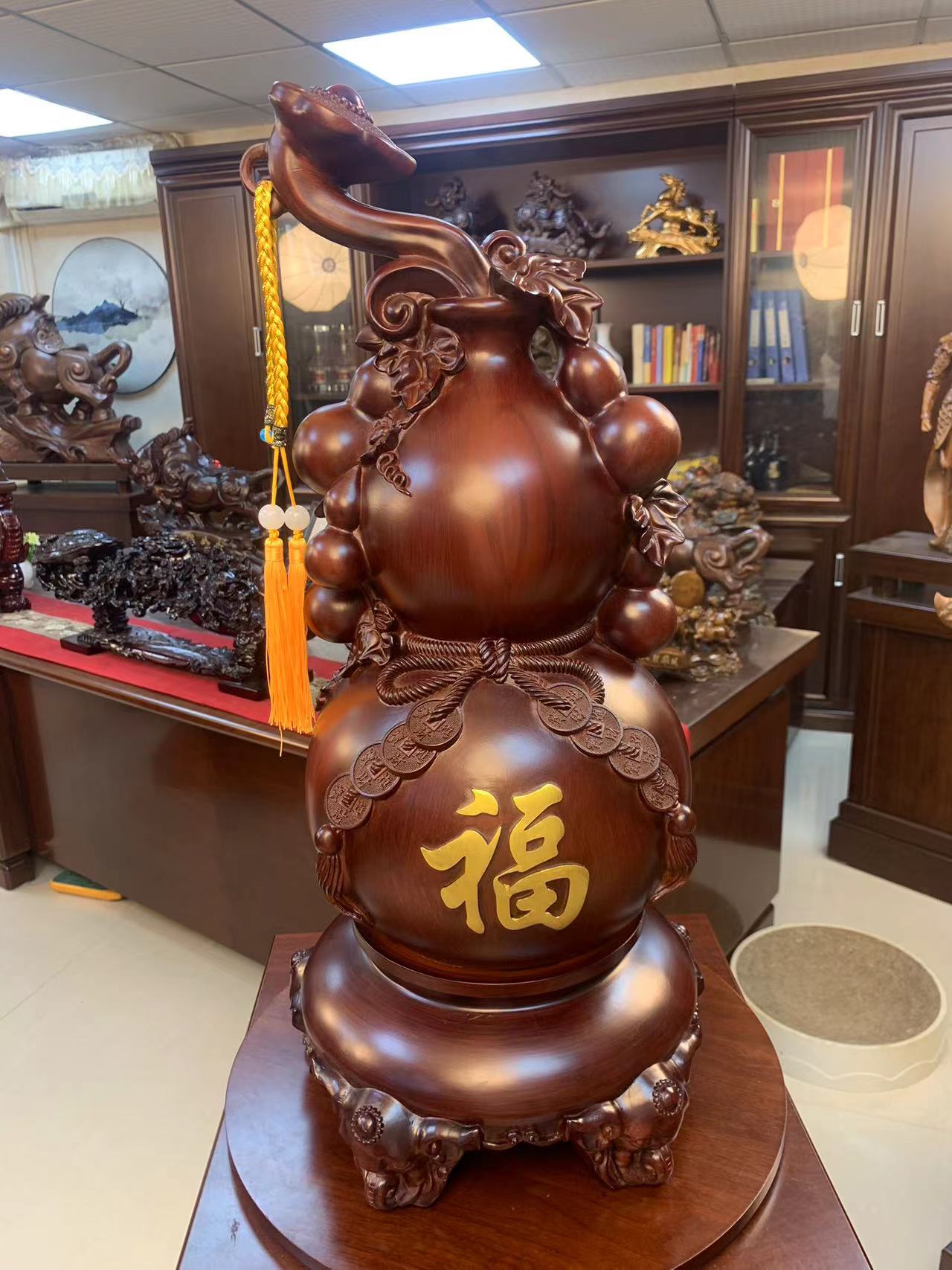 福禄大葫芦桌面摆件（长20高42）
