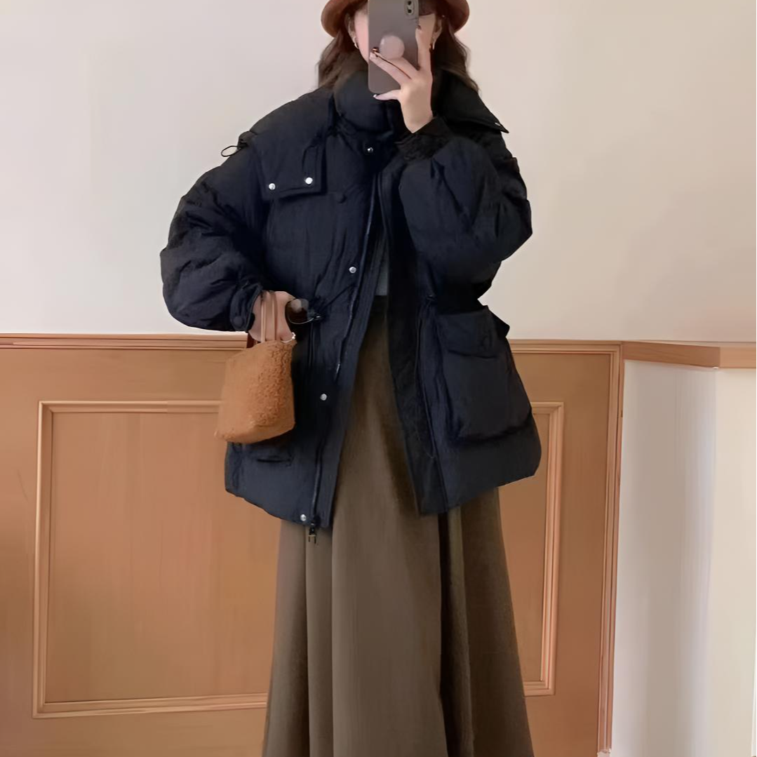 2024冬季爆款连帽收腰韩版羽绒服全疆包邮1323