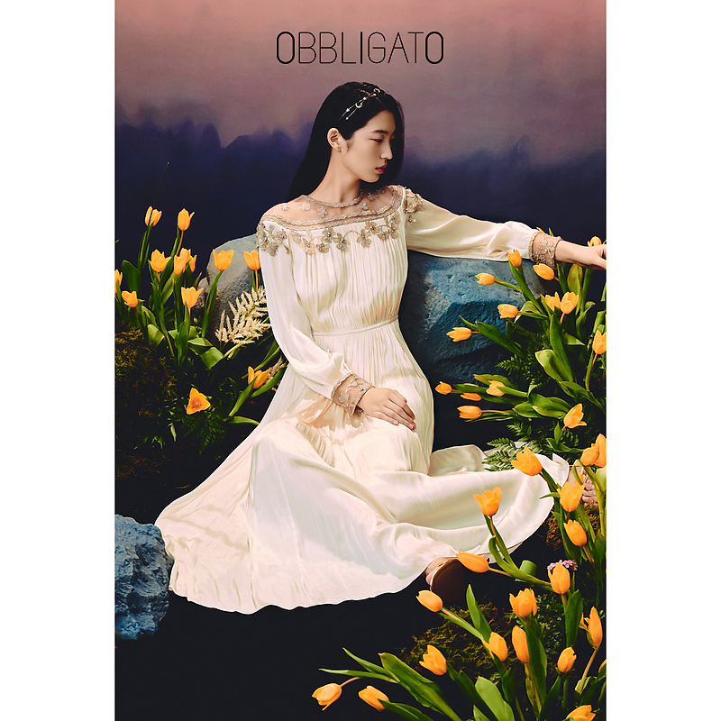 【孔雀精选】OBBLIGATO奥丽嘉朵1C33305735秋银葱刺绣连衣裙