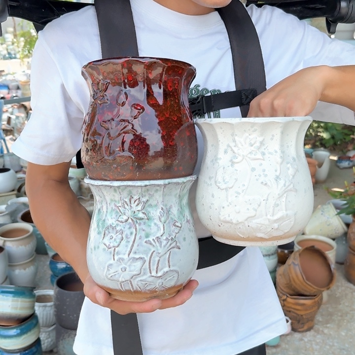 【闪购商品】紫砂花盆口15高16（三个97