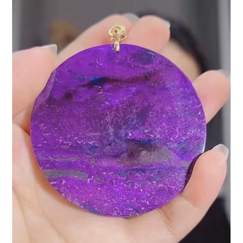 匡氏甄选 18K高货舒俱来圆牌吊坠 Z-HL-A6590（多样性发一）